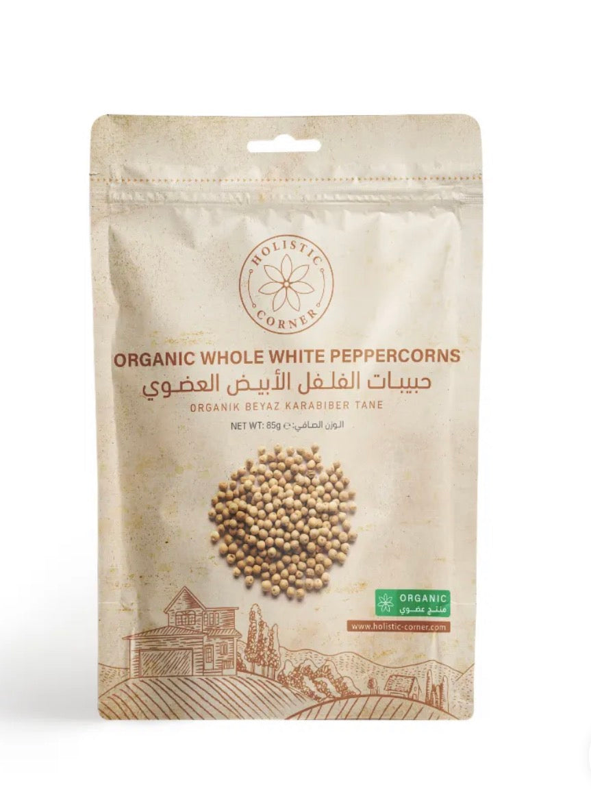 حبيبات الفلفل الأبيض العضوي | 85 غ
